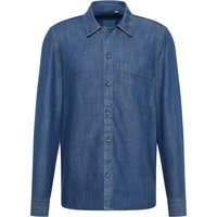 MODERN FIT Shirt in mittelblau unifarben von ETERNA Mode GmbH