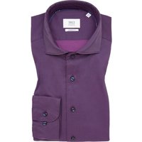 MODERN FIT Soft Luxury Shirt in burgunder unifarben von ETERNA Mode GmbH
