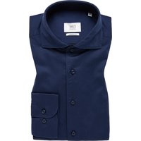 MODERN FIT Soft Luxury Shirt in navy unifarben von ETERNA Mode GmbH