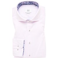 MODERN FIT Soft Luxury Shirt in rosa unifarben von ETERNA Mode GmbH