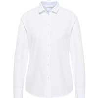 Oxford Shirt Bluse in weiß unifarben von ETERNA Mode GmbH