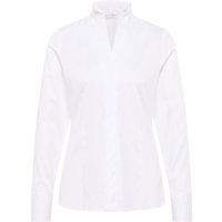 Satin Shirt Bluse in weiß unifarben Satin Shirt Bluse in weiß unifarben von ETERNA Mode GmbH
