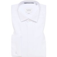 SLIM FIT Cover Shirt in weiß unifarben von ETERNA Mode GmbH