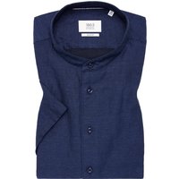 SLIM FIT Linen Shirt in midnight unifarben von ETERNA Mode GmbH