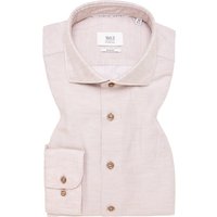 SLIM FIT Linen Shirt in nude unifarben SLIM FIT Linen Shirt in nude unifarben von ETERNA Mode GmbH
