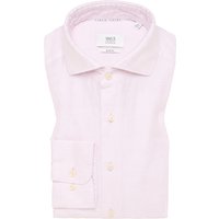 SLIM FIT Linen Shirt in rosa unifarben SLIM FIT Linen Shirt in rosa unifarben von ETERNA Mode GmbH