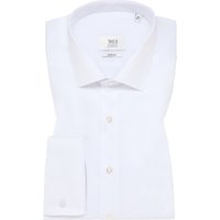 SLIM FIT Luxury Shirt in weiß unifarben von ETERNA Mode GmbH
