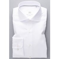 SLIM FIT Luxury Shirt in weiß unifarben von ETERNA Mode GmbH