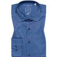 SLIM FIT Performance Shirt in rauchblau unifarben von ETERNA Mode GmbH