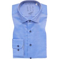 SLIM FIT Performance Shirt in royal blau strukturiert von ETERNA Mode GmbH