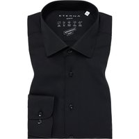 SLIM FIT Performance Shirt in schwarz unifarben von ETERNA Mode GmbH