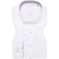 SLIM FIT Performance Shirt in weiß strukturiert von ETERNA Mode GmbH