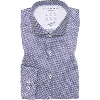 SUPER SLIM Performance Shirt in dunkelblau bedruckt von ETERNA Mode GmbH