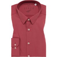 SUPER SLIM Performance Shirt in rusty red unifarben von ETERNA Mode GmbH