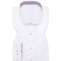 SUPER SLIM Performance Shirt in weiß strukturiert von ETERNA Mode GmbH