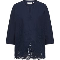 Schlupfbluse in navy strukturiert Schlupfbluse in navy strukturiert von ETERNA Mode GmbH