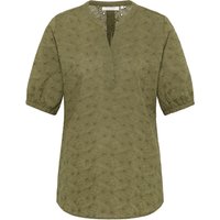 Schlupfbluse in olive strukturiert von ETERNA Mode GmbH