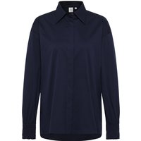 Signature Shirt Bluse in navy unifarben von ETERNA Mode GmbH