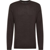 Strick Pullover in dunkelbraun unifarben von ETERNA Mode GmbH