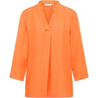 Viscose Shirt Bluse in orange unifarben von ETERNA Mode GmbH