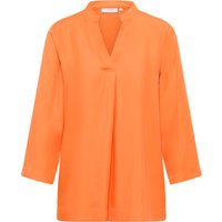 Viscose Shirt Bluse in orange unifarben von ETERNA Mode GmbH