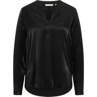 Viscose Shirt Bluse in schwarz unifarben Viscose Shirt Bluse in schwarz unifarben von ETERNA Mode GmbH