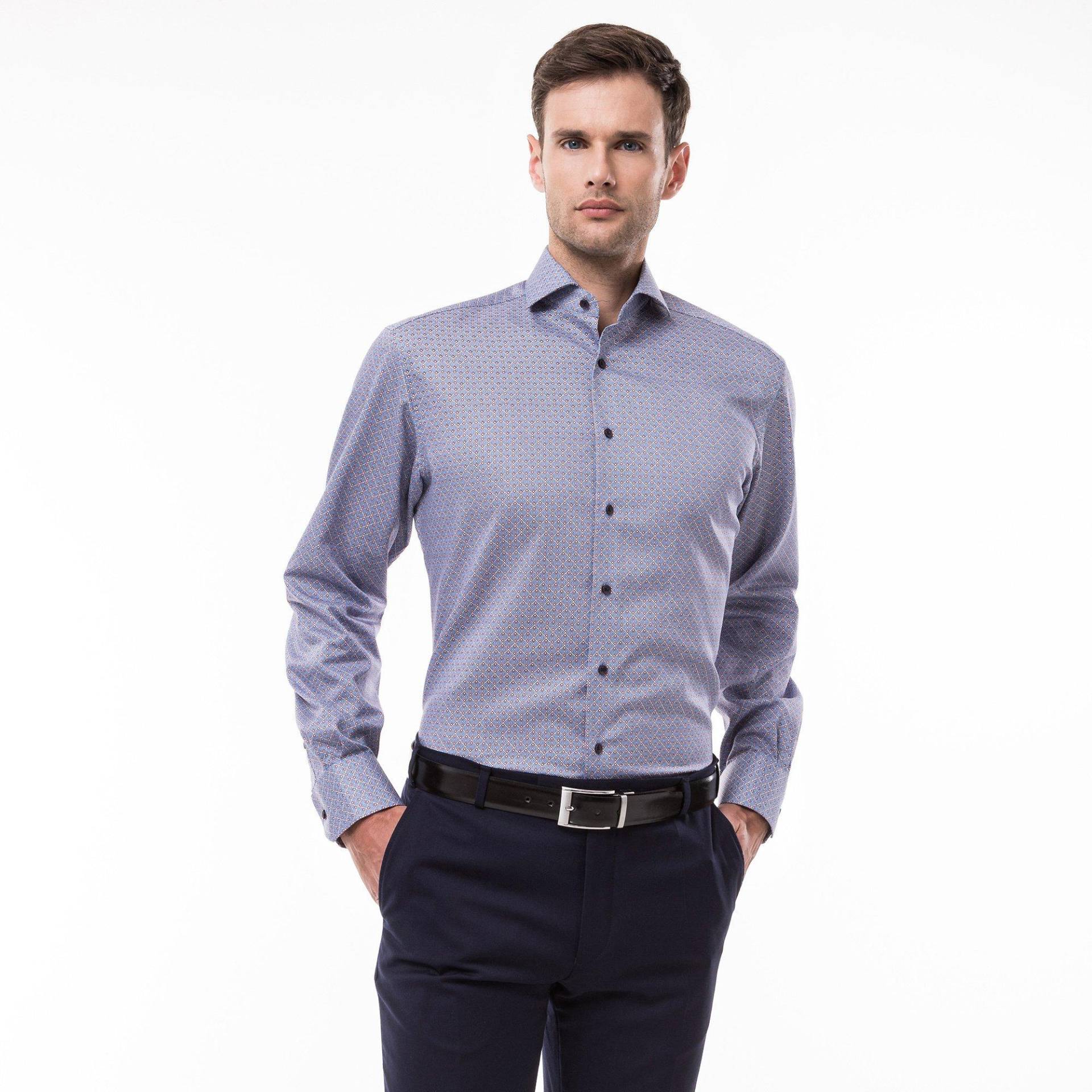 Hemd, Modern Fit, Langarm Herren Blau Bunt 45 von ETERNA