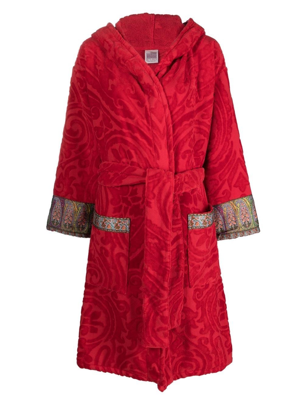 ETRO HOME paisley-motif cotton robe - Red von ETRO HOME