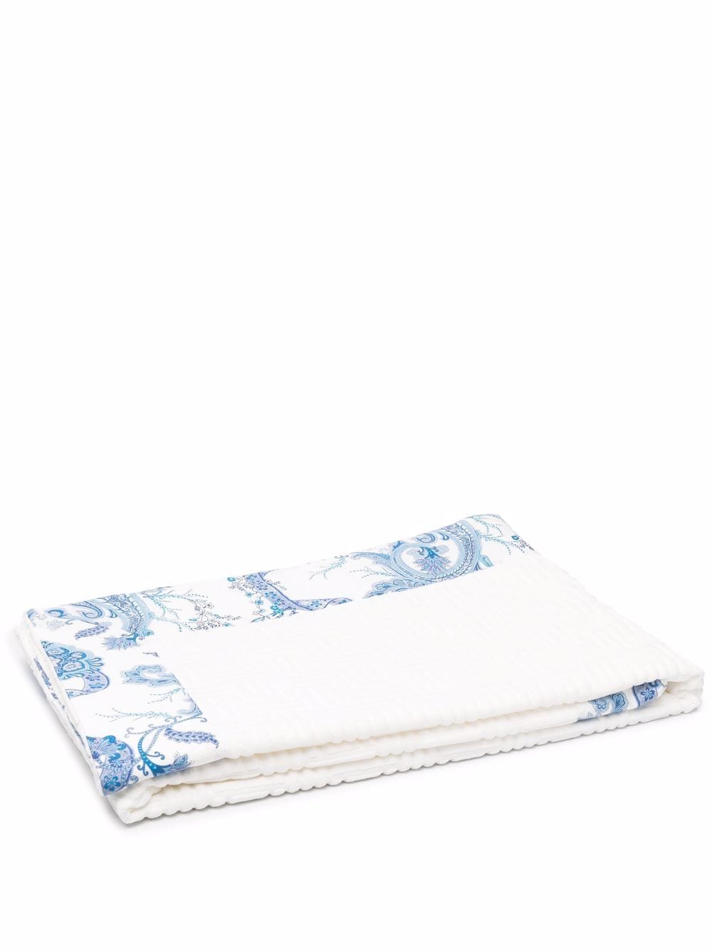 ETRO HOME paisley-print trim beach towel - White von ETRO HOME