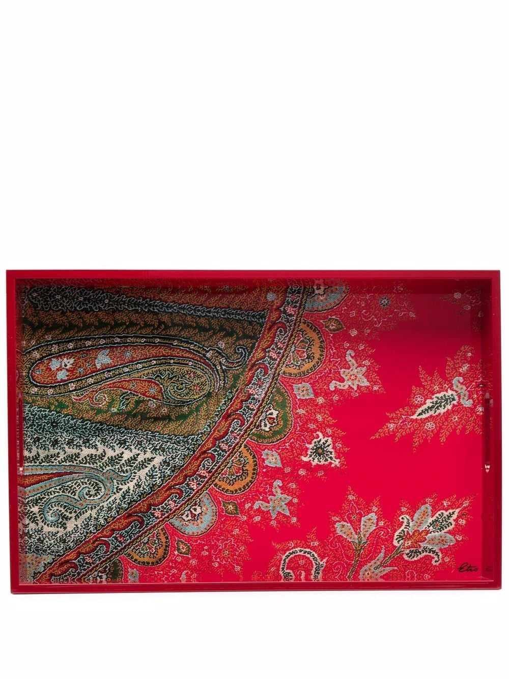 ETRO HOME paisley-print tray - Brown von ETRO HOME