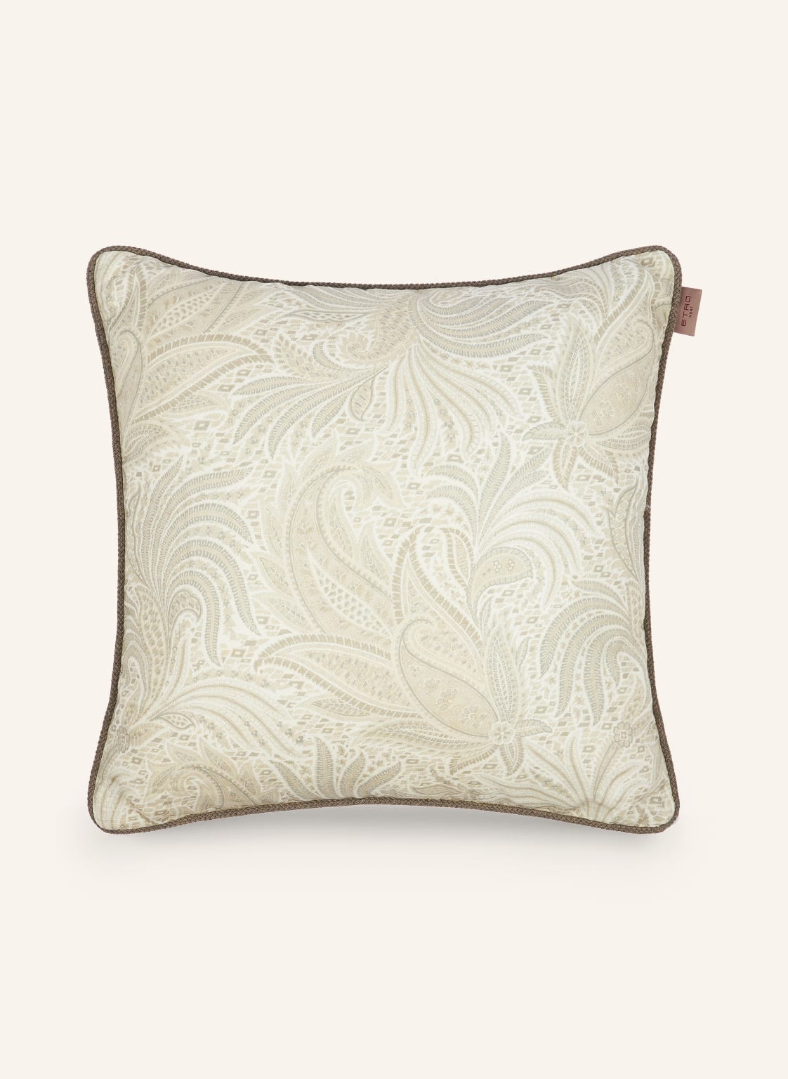 Etro Home Dekokissen Aus Leinen beige von ETRO Home