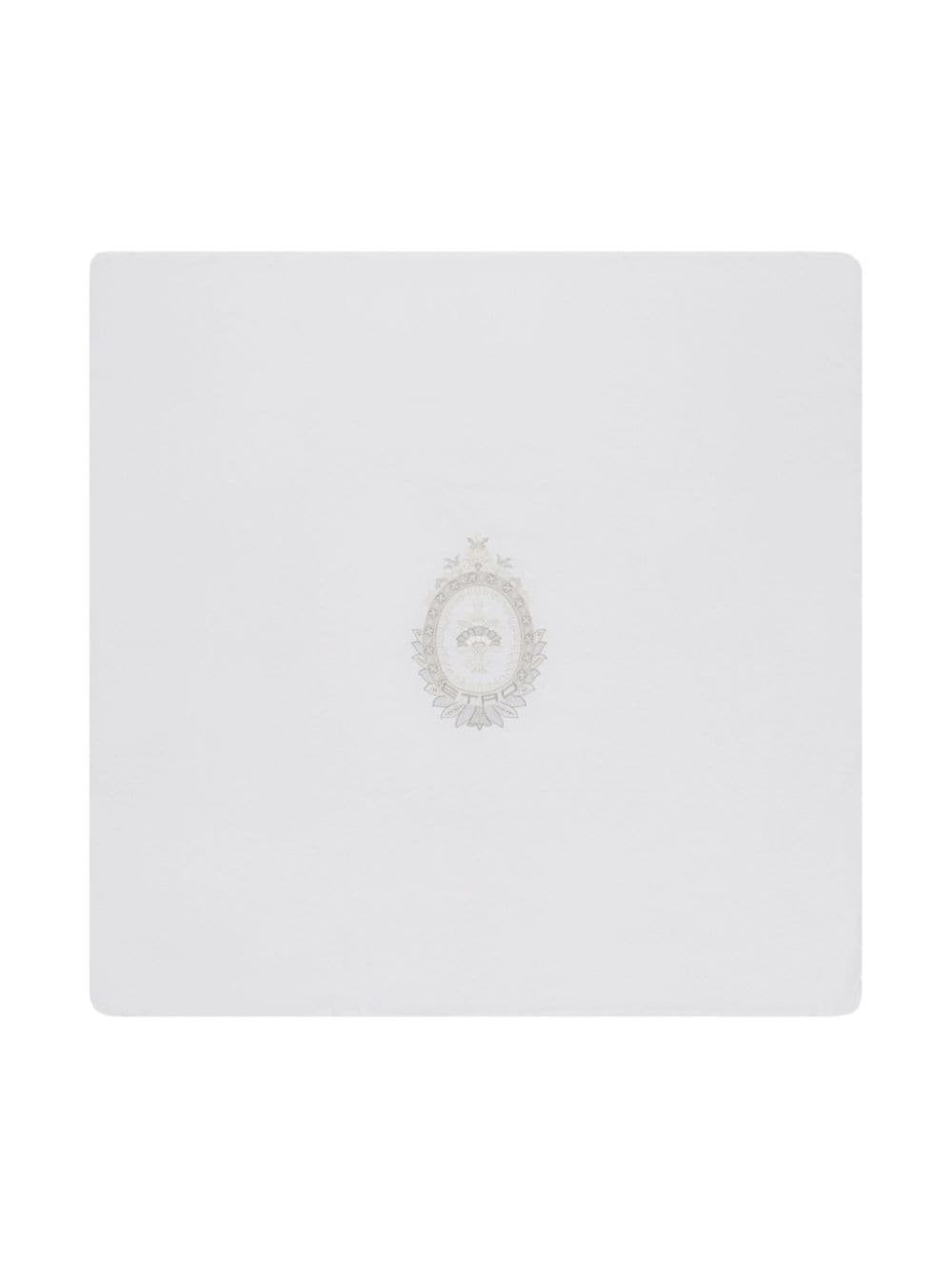 ETRO KIDS Coat of Arms-embroidered blanket - White von ETRO KIDS