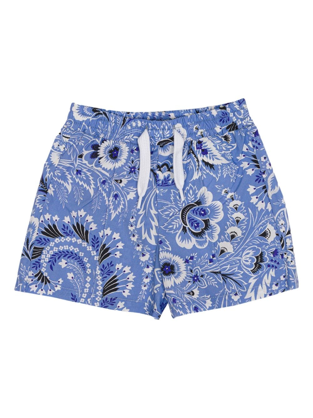 ETRO KIDS Paisley-print drawstring shorts - Blue von ETRO KIDS