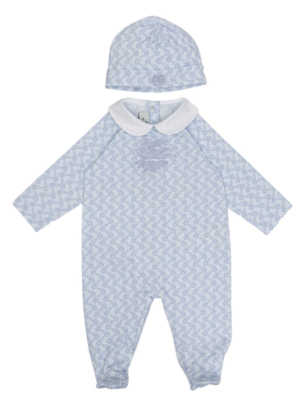 ETRO KIDS Paisley-print jersey babygrow (set of two) - Blue von ETRO KIDS