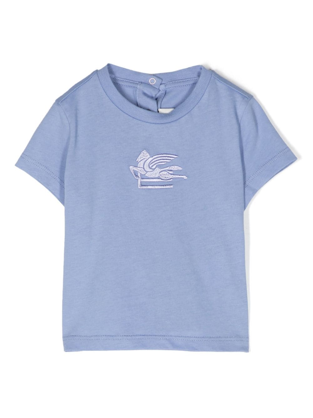 ETRO KIDS Pegaso-embroidered cotton T-shirt - Blue von ETRO KIDS