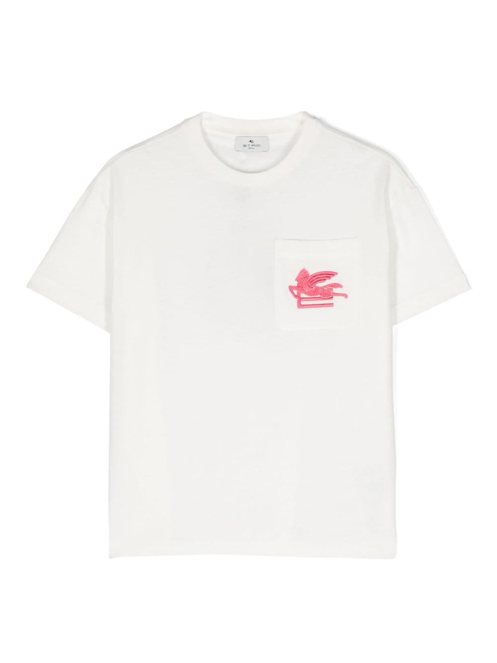 ETRO KIDS Pegaso-embroidered cotton T-shirt - White von ETRO KIDS