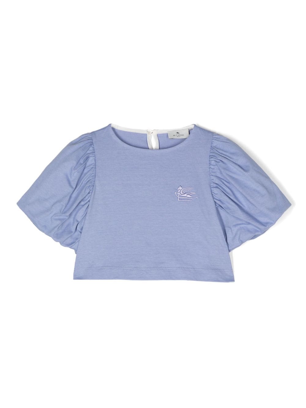 ETRO KIDS Pegaso-motif cotton T-shirt - Blue von ETRO KIDS