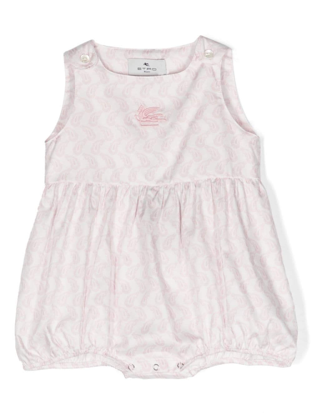 ETRO KIDS Pegaso-motif paisley-print romper - Pink von ETRO KIDS