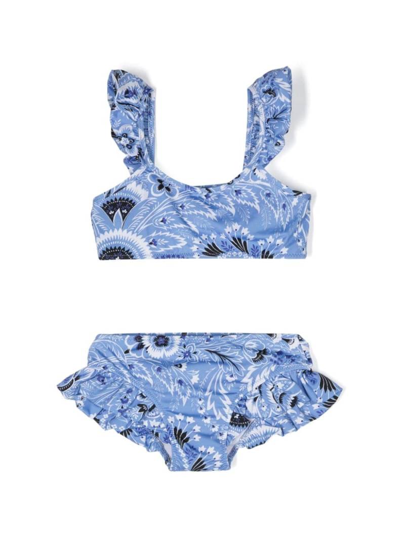 ETRO KIDS floral-print bikini - Blue von ETRO KIDS