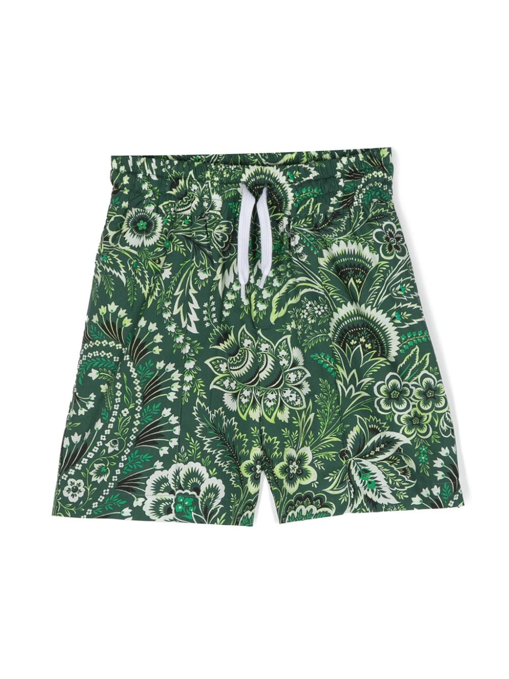 ETRO KIDS floral-print cotton shorts - Green von ETRO KIDS