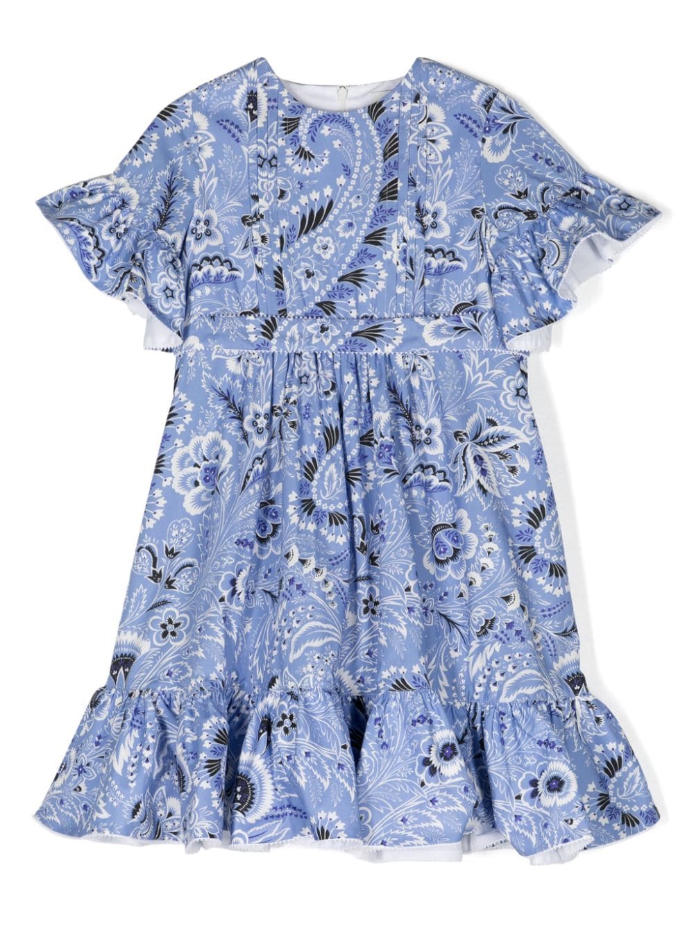 ETRO KIDS paisley-print belted dress - Blue von ETRO KIDS