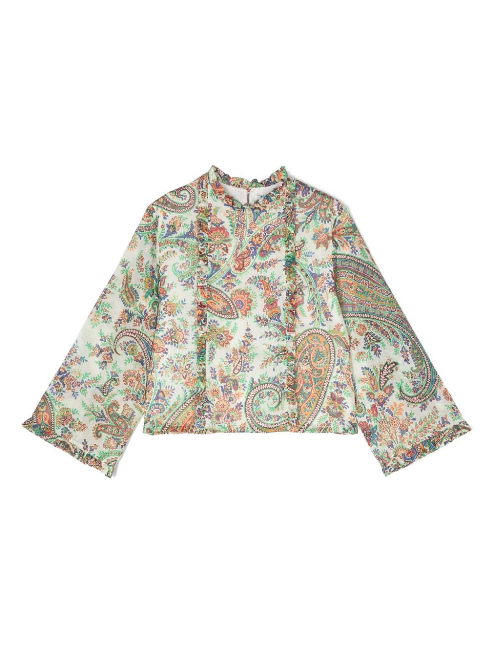ETRO KIDS paisley-print cotton blouse - Green von ETRO KIDS