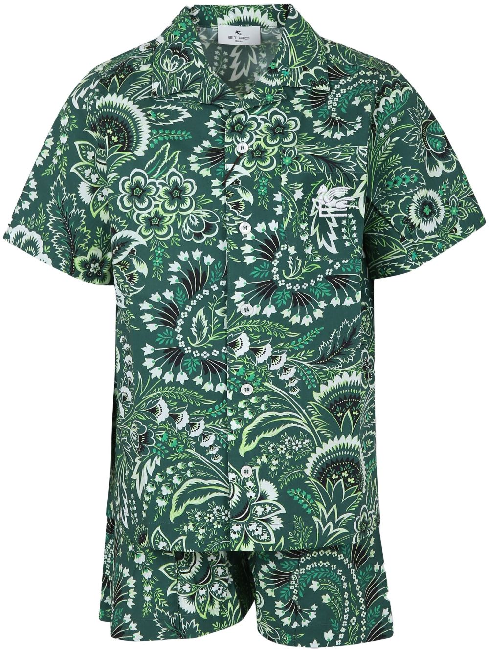 ETRO KIDS paisley-print shorts and shirt set - Green von ETRO KIDS