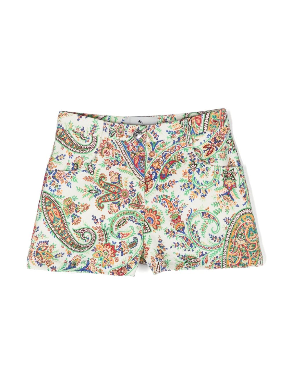 ETRO KIDS paisley-print twill shorts - Green von ETRO KIDS