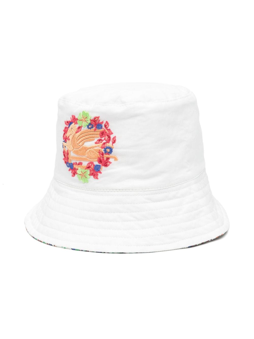 ETRO KIDS reversible cotton-blend bucket hat - White von ETRO KIDS