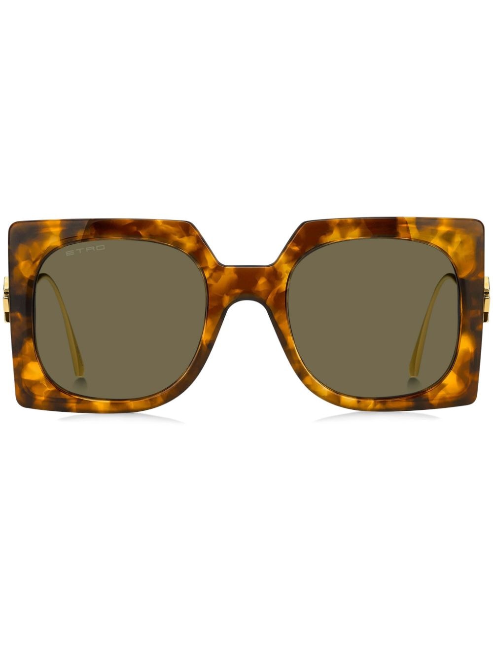 ETRO Bold Pegaso square-frame sunglasses - Brown von ETRO