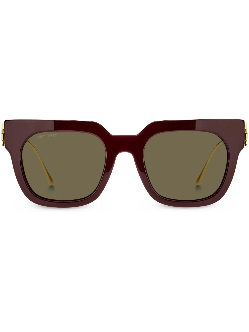 ETRO Bold Pegaso square-frame sunglasses - Red von ETRO