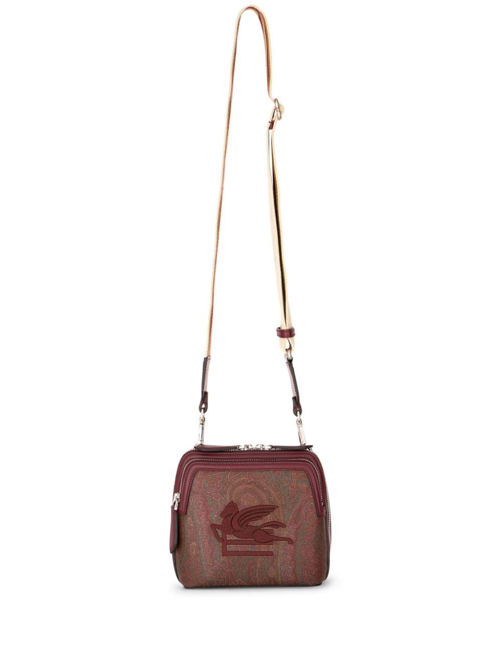 ETRO Essential Pegaso-embroidered crossbody bag - Brown von ETRO