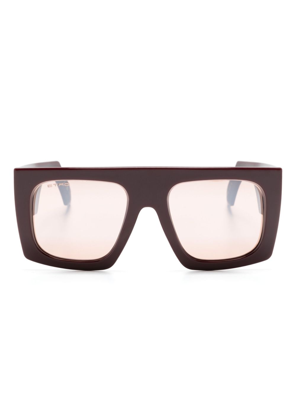 ETRO Etroscreen rectangle-frame sunglasses - Red von ETRO