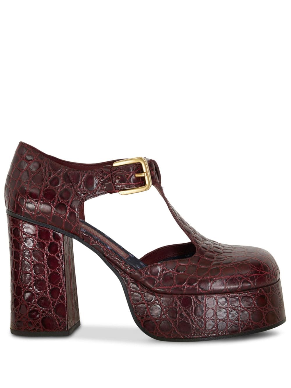 ETRO Mary Jane 110mm round-toe pumps - Red von ETRO